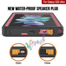 Load image into Gallery viewer, Galaxy S25 Ultra Imperproof Case Punkcase Studstar rose mince 6,6 pieds sous-marine IP68 Choc / neige
