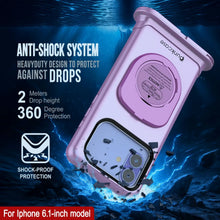 Charger l'image dans la galerie, Punkcase Universal 2.0 Emplacement étanche du téléphone pour 6.1–6,3 "[rose]
