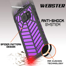 Charger l&#39;image dans la galerie, Coque étanche pour Galaxy Note FE, série WEBSTER de Punkcase, violette | Coque robuste de protection
