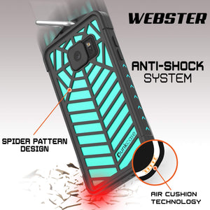 Étui étanche Galaxy Note FE, série Punkcase WEBSTER, Teal | Coque robuste avec armure lourde