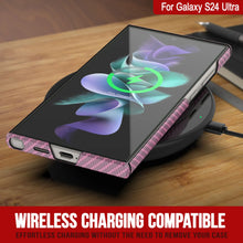 Load image into Gallery viewer, Galaxy S24 Ultra Case, Punkcase CarbonShield, Tourning Duty &amp; Ultra Thin Cover [Shockproof] [Non Slip] [Pink]
