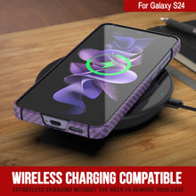 Charger l&#39;image dans la galerie, Case Galaxy S24, Punkcase CarbonShield, Hourd Duty &amp; Ultra Thin Cover [Shockproof] [Non Slip] [Purple]
