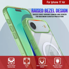 Charger l'image dans la galerie, Punkcase iPhone 17 Air Magnetic Wireless Charging Case [Clearmag Series] [Green]

