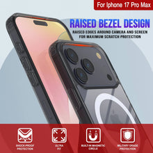 Charger l'image dans la galerie, Punkcase iPhone 17 Pro Max Magnetic Wireless Charging Case [ClearMag Series] [Black]
