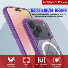 Charger l'image dans la galerie, Punkcase iPhone 17 Pro Max Magnetic Wireless Charging Case [ClearMag Series] [Purple]

