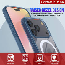 Charger l'image dans la galerie, Punkcase iPhone 17 Pro Max Magnetic Wireless Charging Case [Clearmag Series] [Navy]
