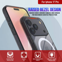 Charger l'image dans la galerie, Punkcase iPhone 17 Pro Magnetic Wireless Charging Case [Clearmag Series] [Black]

