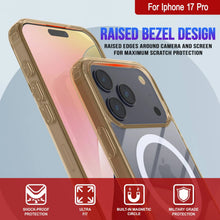 Charger l'image dans la galerie, Punkcase iPhone 17 Pro Magnetic Wireless Charging Case [Clearmag Series] [Gold]
