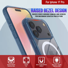 Charger l'image dans la galerie, Punkcase iPhone 17 Pro Magnetic Wireless Charging Case [Clearmag Series] [Navy]
