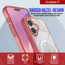 Charger l'image dans la galerie, Punkcase iPhone 17 Magnetic Wireless Charging Case [Clearmag Series] [Red]
