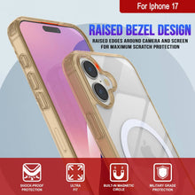 Charger l'image dans la galerie, Punkcase iPhone 17 Magnetic Wireless Charging Case [Clearmag Series] [Gold]
