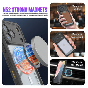 Coupe étanche à l'iPhone 17 Pro, punkcase [Extreme Series] HEVER avec protecteur d'écran intégré [bleu clair]