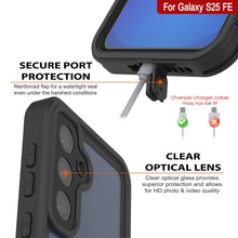 Load image into Gallery viewer, Galaxy S25 FE résistant à l&#39;eau/antichoc [Série Extrême] avec étui de protection d&#39;écran [Noir]
