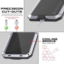 Charger l&#39;image dans la galerie, Étui iPhone 17 Pro Metal, couverture d&#39;armure de qualité militaire lourde [Proof] Full Body Hard [White]
