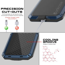 Charger l'image dans la galerie, Étui en métal iPhone 17, couverture d'armure de qualité militaire lourde [Proof] Full Body Hard [bleu]
