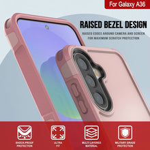 Load image into Gallery viewer, Punkcase Galaxy A36 Case, [Spartan 2.0 Series] Couverture lourde robuste claire [rose]
