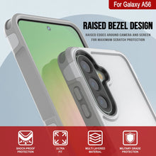 Charger l&#39;image dans la galerie, Punkcase Galaxy A56 Case, [Spartan 2.0 Series] Couverture lourde robuste claire [blanc]
