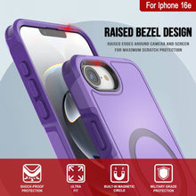 Load image into Gallery viewer, Punkcase iPhone 16E Case, [Spartan 2.0 Series] Couverture lourde robuste claire avec protecteur d&#39;écran intégré [Purple]
