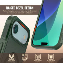 Charger l&#39;image dans la galerie, Punkcase iPhone 17 Air Case, [Spartan 2.0 Series] Couverture lourde robuste claire avec protecteur d&#39;écran intégré [vert foncé]
