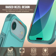 Charger l&#39;image dans la galerie, Punkcase iPhone 17 Air Case, [Spartan 2.0 Series] Couverture lourde robuste claire avec protecteur d&#39;écran intégré [bleu]
