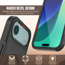 Load image into Gallery viewer, Punkcase iPhone 17 Air Case, [Spartan 2.0 Series] Couverture lourde robuste claire avec protecteur d&#39;écran intégré [noir]

