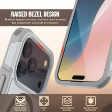 Charger l&#39;image dans la galerie, Punkcase iPhone 17 Pro Max Case, [Spartan 2.0 Series] Couverture lourde robuste claire avec protecteur d&#39;écran intégré [blanc]
