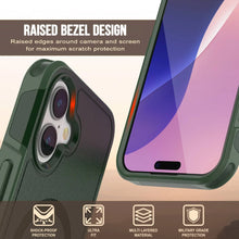 Charger l&#39;image dans la galerie, Punkcase iPhone 17 Case, [Spartan 2.0 Series] Couverture lourde robuste claire avec protecteur d&#39;écran intégré [vert foncé]
