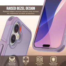 Load image into Gallery viewer, Punkcase iPhone 17 Case, [Spartan 2.0 Series] Couverture lourde robuste claire avec protecteur d&#39;écran intégré [Lilac]
