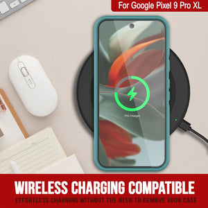 Punkcase Google Pixel 9 Pro XL Case, [Spartan 2.0 Series] Couverture lourde robuste claire avec protecteur d'écran intégré [bleu]
