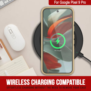 Punkcase Google Pixel 9 Pro Case, [Spartan 2.0 Series] Couverture robuste robuste claire avec protecteur d'écran intégré [jaune]