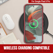 Charger l&#39;image dans la galerie, Punkcase Google Pixel 9 Pro Case, [Spartan 2.0 Series] Couverture lourde robuste claire avec protecteur d&#39;écran intégré [rouge]
