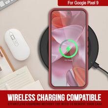 Charger l&#39;image dans la galerie, Punkcase Google Pixel 9 Case, [Spartan 2.0 Series] Couverture lourde robuste claire avec protecteur d&#39;écran intégré [rouge]

