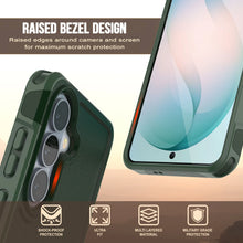 Load image into Gallery viewer, PunkCase Coque pour Galaxy S26+ Plus [Série Spartan 2.0] Coque transparente robuste et résistante [Vert foncé]
