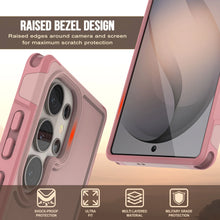 Charger l'image dans la galerie, PunkCase Coque pour Galaxy S26 Ultra [Série Spartan 2.0] Coque transparente robuste et résistante [Rose]
