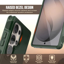 Load image into Gallery viewer, PunkCase Coque pour Galaxy S26 Ultra [Série Spartan 2.0] Coque transparente robuste et résistante [Vert foncé]
