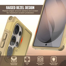 Load image into Gallery viewer, PunkCase Coque pour Galaxy S26 Ultra [Série Spartan 2.0] Coque transparente robuste et résistante [Jaune]
