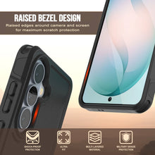 Load image into Gallery viewer, PunkCase Coque pour Galaxy S26 [Série Spartan 2.0] Coque transparente robuste et résistante [Noir]

