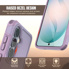 Load image into Gallery viewer, PunkCase Coque pour Galaxy S26 [Série Spartan 2.0] Coque transparente robuste et résistante [Lilas]
