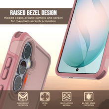 Load image into Gallery viewer, PunkCase Coque pour Galaxy S26 [Série Spartan 2.0] Coque transparente robuste et résistante [Rose]
