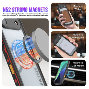 Étui IP68 imperméable à l'iPhone 17, Punkcase [Red] [série StudStar] [Slim Fit]