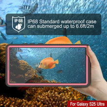 Load image into Gallery viewer, Galaxy S25 Ultra Imperproof Case Punkcase Studstar rose mince 6,6 pieds sous-marine IP68 Choc / neige
