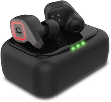 Charger l'image dans la galerie, PunkBuds 2.0 True Wireless Earbuds, Mini Bluetooth Headphones W/ Charging Case &amp; Built-In Noise Cancelling Mic. [Black] 
