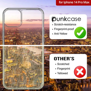 for Iphone 14 Pro Max Punkcase e Scratch-resistance ¢ Fingerprint-proof e Anti-Yellow ¢ Scratched e Fingerprint ¢ Yellowed (Color in image: pink)