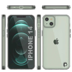 iPhone 14 Case Punkcase® LUCID 2.0 Clear Series Series w/ PUNK SHIELD Screen Protector | Ultra Fit (Color in image: light blue)