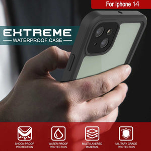 or Iphone 14 HTREME es WATERPROOF CASE 4 WW SHOCK-PROOF WATER-PROOF MULTI LAYERED MILITARY GRADE PROTECTION PROTECTION MATERIAL PROTECTION (Color in image: Teal)