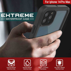 For Iphone 14 Pro Max HTREME - WATERPROOF CASE 4 WW 8 SHOCK-PROOF WATER-PROOF MULTI LAYERED MILITARY GRADE PROTECTION PROTECTION MATERIAL PROTECTION (Color in image: Pink)
