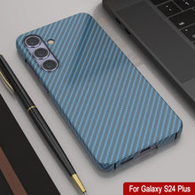 Load image into Gallery viewer, Case Galaxy S24 Plus, Punkcase CarbonShield, Hourde Duty &amp; Ultra Thin Cover [Shockproof] [Non Slip] [Bleu clair]
