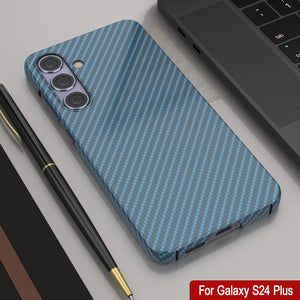 Case Galaxy S24 Plus, Punkcase CarbonShield, Hourde Duty & Ultra Thin Cover [Shockproof] [Non Slip] [Bleu clair]