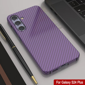 Case Galaxy S24 Plus, Punkcase CarbonShield, Hourde Duty & Ultra Thin Cover [Shockproof] [Non Slip] [Purple]