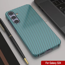 Charger l&#39;image dans la galerie, Case Galaxy S24, Punkcase CarbonShield, Hord Duty &amp; Ultra Thin Cover [Shockproof] [Non Slip] [Teal]
